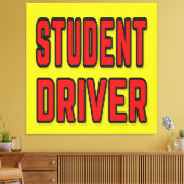 Student Driver Canvas Afdruk (Insitu (Woonkamer))