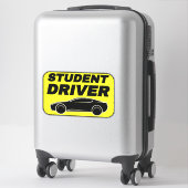 Student Driver Sign (auto Sticker) Modern rijden Sticker (Koffer)