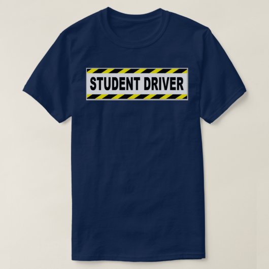 Student Driver Vehicle Bumpersticker Magnet T-shirt (Design voorkant)