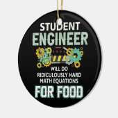 Student Engineer Belachelijk Hard Wiskunde Equatio Keramisch Ornament (Links)