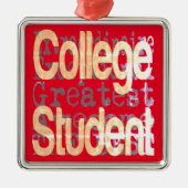 Student Extraordinaire College Metalen Ornament (Voorkant)