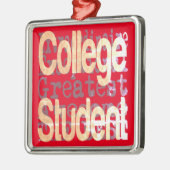 Student Extraordinaire College Metalen Ornament (Links)