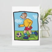 Student Football Speler Kaart (Staand voorkant)