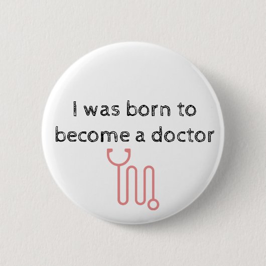 student geneeskunde ronde button 5,7 cm (Voorkant)