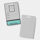 student identiteitsbadge badge (Voor- en achterkant)