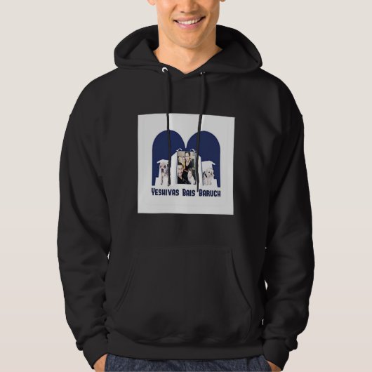 student mannen hoodie (Voorkant)