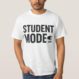 Student Modus Aan – Grappige Studiemotivatie T-shirt