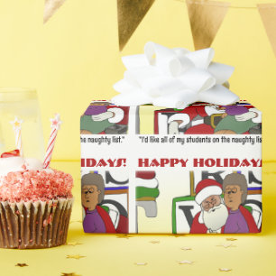 Student Naughty List Cadeaupapier