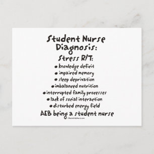 Student Neurse Diagnosis: Stress Briefkaart