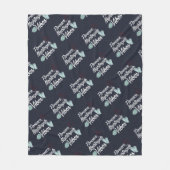 Student Nightingale Vibes Fleece Deken (Voorkant)