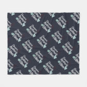 Student Nightingale Vibes Fleece Deken (Voorkant (Horizontaal))