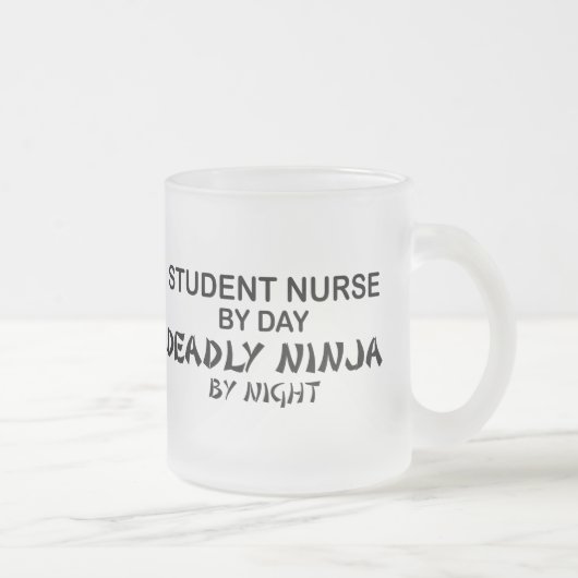 Student Nurse Deadly Ninja Matglas Koffiemok (Rechts)