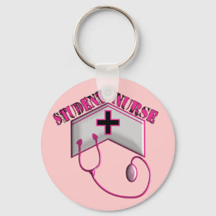 Student Nurse EMBOSSED Pet en Stethoscoop Sleutelhanger