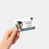 Student Photo ID School University Badge – Teal (Handheld)