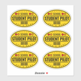 Student Pilot Custom-Cut Vinyl Stickers