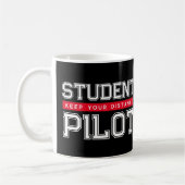 Student Pilot Houd uw afstand Mok (Links)