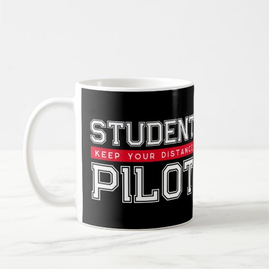Student Pilot Houd uw afstand Mok (Links)