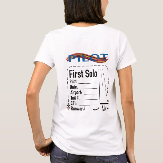 Student Pilot Solo Shirt (Achterkant)
