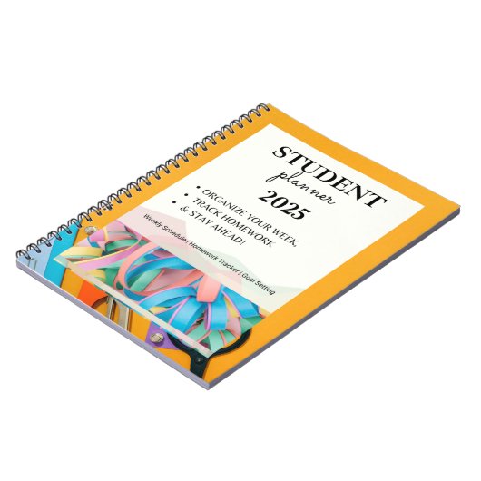 Student Planner 2025 | Wekelijks schema, huiswerk Notitieboek (Linkerzijde)