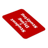 Student plus Dying staat gelijk aan studeren Magneet (Rechterzijde)