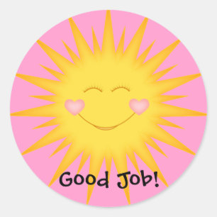 Student Stickers/Goed Werk,Goed Gedaan,Super Stude Ronde Sticker