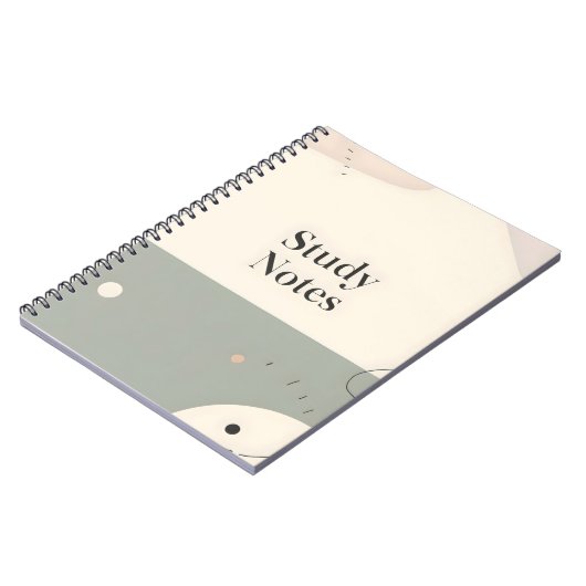 Student Study Notebook Minimalist Aesthetic Notes Notitieboek (Linkerzijde)