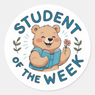 Student van de Week Beer Reward Sticker Set