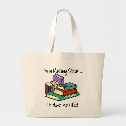 Student verpleegkunde grote tote bag (Voorkant)