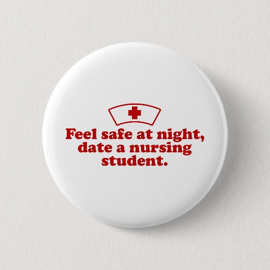 Student verpleegkunde ronde button 5,7 cm (Voorkant)