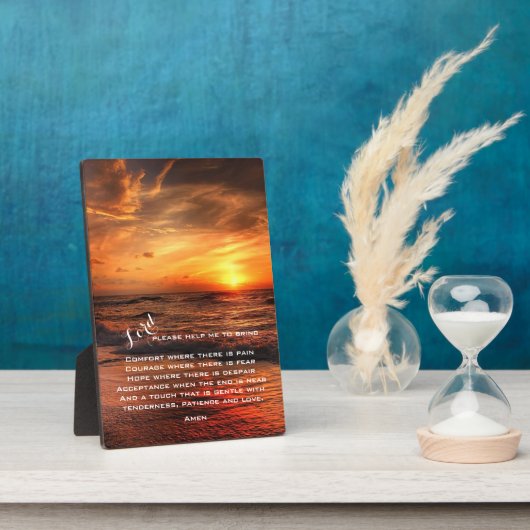 Student verpleegkunde/zuster Prayer Plaque Fotoplaat (Zijkant)