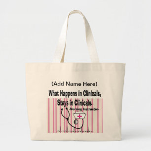 Student verpleegkundige Clinical Instructor Gift Grote Tote Bag