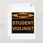 Student Violinist Briefkaart (Voorkant / Achterkant)