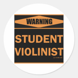 Student Violinist Ronde Sticker