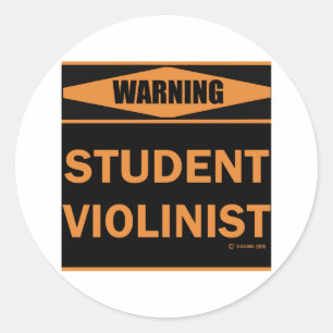Student Violinist Ronde Sticker