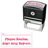 Student Work Review Rubber Stamp Zelfinktende Stempel (In situ)