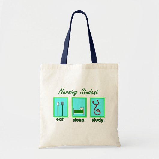 studente verpleging slaapstudie tote bag (Voorkant)
