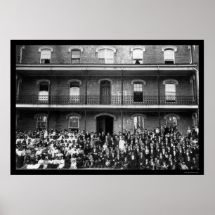 Studenten aan Berea College in Berea, KY 1899 Poster