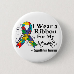 Studenten - Autism Ribbon Ronde Button 5,7 Cm