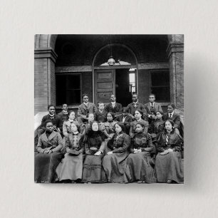 Studenten Fisk University: 1899 Vierkante Button 5,1 Cm