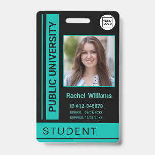 Studenten foto-pas school universiteit turquoise badge