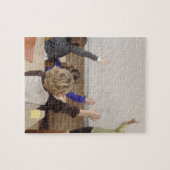 studenten in de klas legpuzzel (Horizontaal)