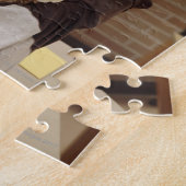 studenten in de klas legpuzzel (Zijkant)