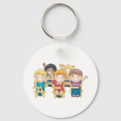 Studenten in de klasse sleutelhanger (Voorkant)