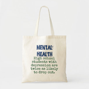 Studenten op de middelbare school met depressie - tote bag