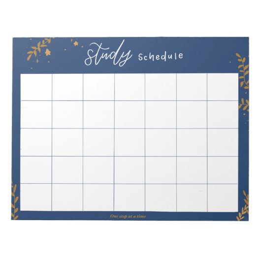 Studenten Studieplanning Notitieblok (Voorkant)
