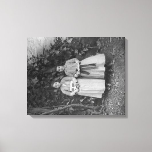 Studenten van de kunstschool voor meisjes in Turki Canvas Afdruk (Voorkant)