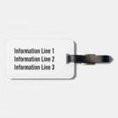 Studenten van de middelbare school of de universit bagagelabel (Achterkant horizontaal)