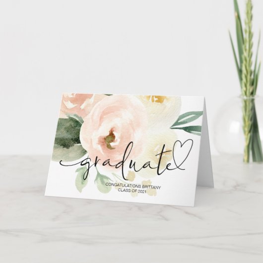 Studenten van het college schenkingen Afstudeerder Kaart (Voorkant)