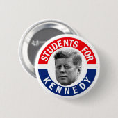 Studenten voor Kennedy Ronde Button 5,7 Cm (Voorkant /achterkant)