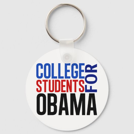 Studenten voor Obama Sleutelhanger (Voorkant)